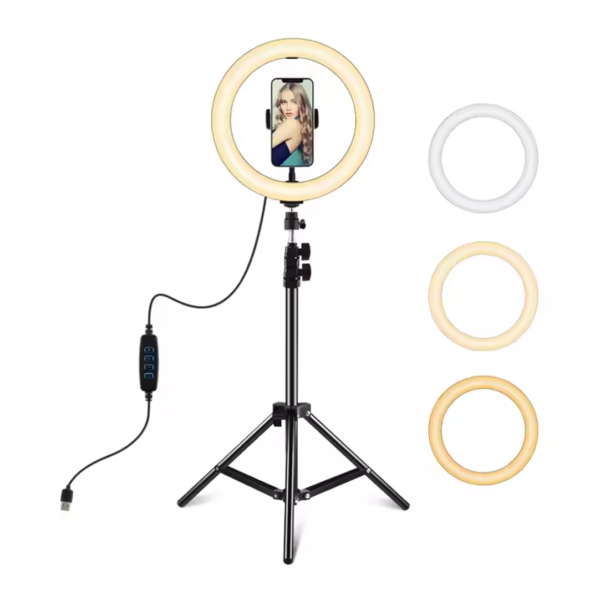 Aro De Luz 12 Pulgadas Con Tripode 2Mts (0270)