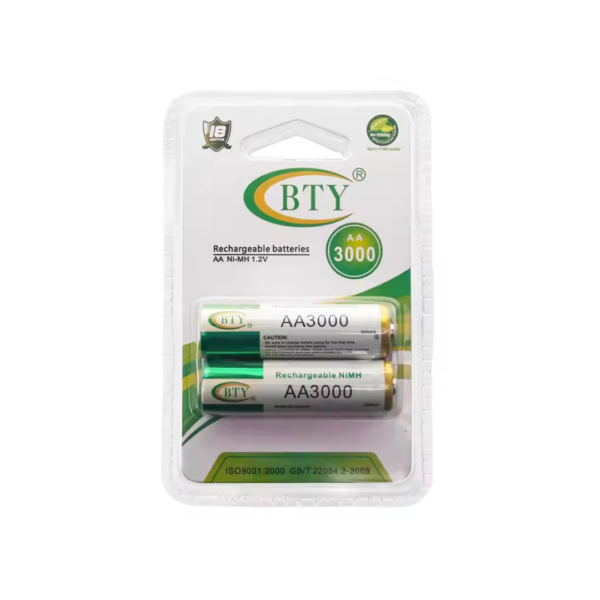 Baterias Recargables AA Bty 3000Mah Pack De 2 (0939)