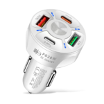 Cargador De Carro Qualcomm 2 Usb Y 2 Tipo C 7A (1026)
