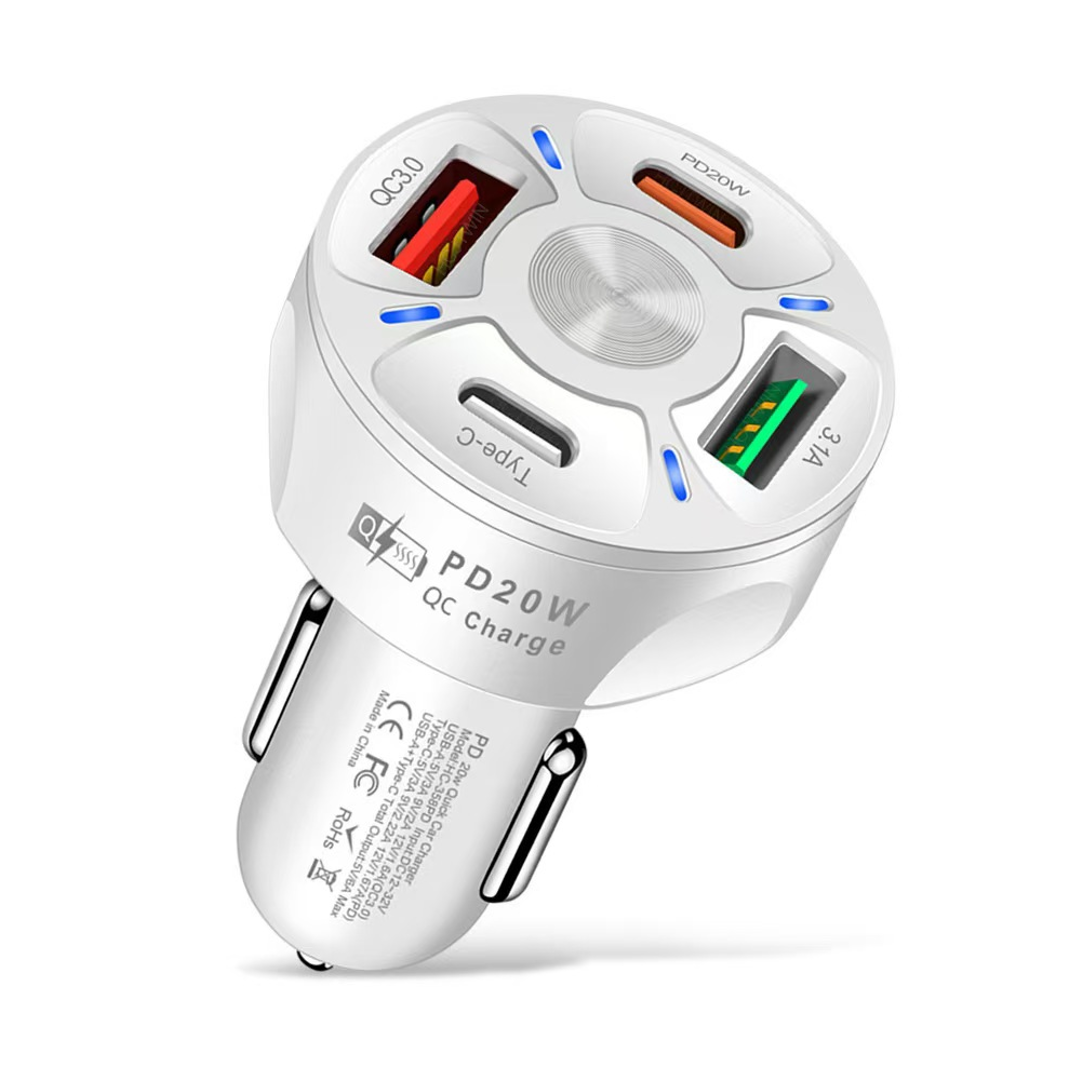 Cargador-De-Carro-Qualcomm-2-Usb-Y-2-Tipo-C-7A-Cod-1026-Cargadores-55-5-35.png Cargador De Carro Qualcomm 2 Usb Y 2 Tipo C 7A (1026) - Imagen 1