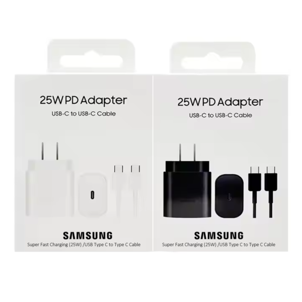 Cargador Samsung 25W Cable Tipo C A Tipo C (0425)