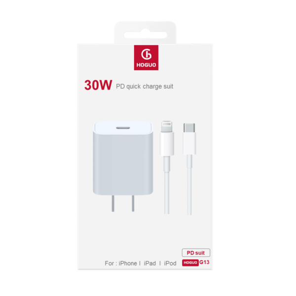 Cargador Tipo C A Iphone C. Rapida 30W PD Hoguo (0778)