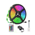 Cinta Luz Led Rgb De 5Mts Con Control 5050 (0273)