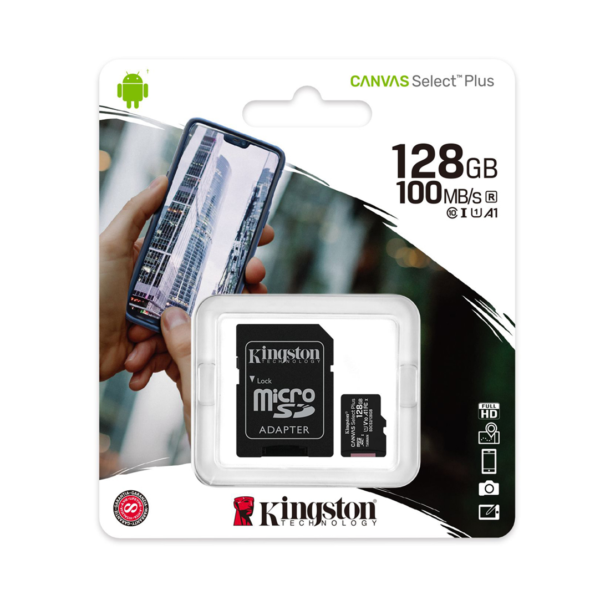 Micro Sd Kingston 128Gb Clase 10 (0003)