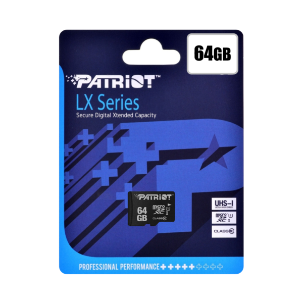 Micro Sd Patriot 64Gb Lx Series Clase 10 (0015)
