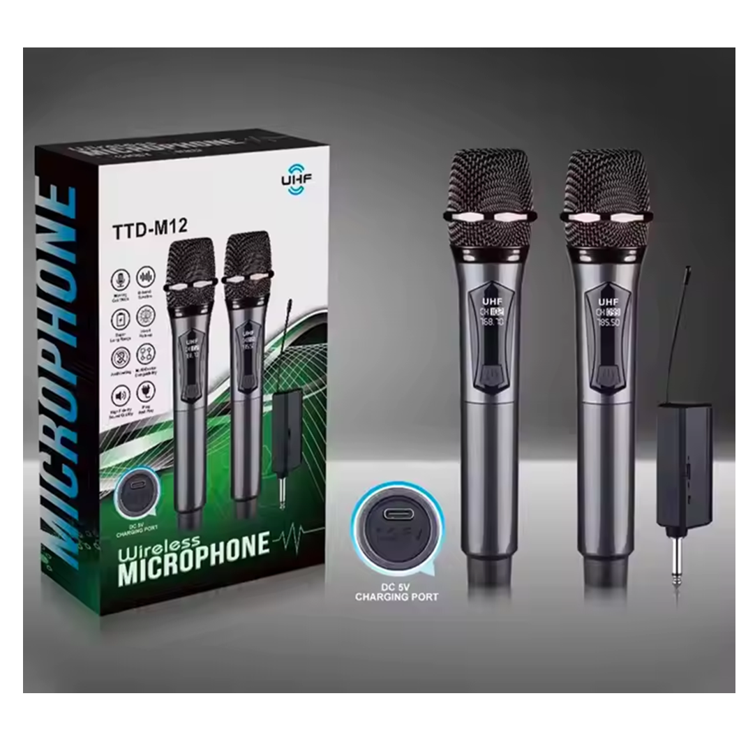 Microfono-Inalambrico-Recargable-Pack-2-TTD-M12-Cod-0659-Audio-Y-Video-40-3414-239-2.png Microfono Inalambrico Recargable Pack 2 TTD-M12 (0659) - Imagen 1