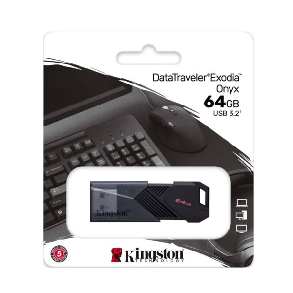 Pendrive Kingston 64Gb 3.2 Exodia Onyx (0854)