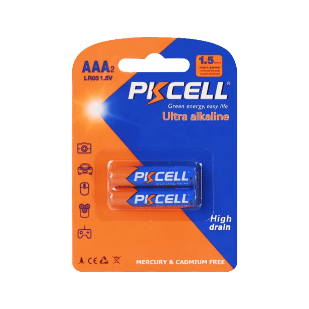 Pila-AAA-Pkcell-Ultra-Alkaline-Pack-De-2-Cod-0582-Pilas-2-143-1.png Pila AAA Pkcell Ultra Alkaline Pack De 2 (0582) - Imagen 1