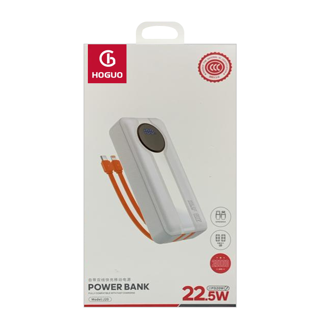Power-Bank-20.000-Mah-22.5W-Pd-20W-Hoguo-J20-9.png Power Bank 20.000 Mah 22.5W PD 20W Hoguo J20 (1069) - Imagen 1