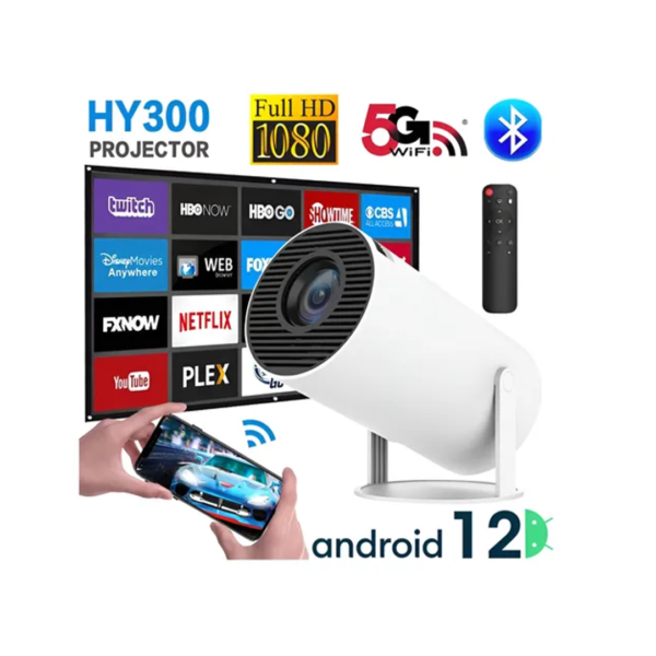 Proyector Hy300 Android 12 Ultra Hd 2Gb-16Gb (0972)