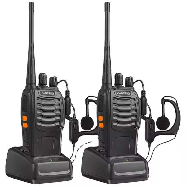 Radio Baofeng 888S Pack 2 Con Manos Libres (0662)