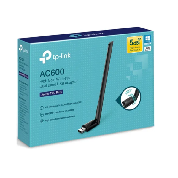 Receptor Wifi Usb Tp-Link T2U Plus Ac600 (0132)