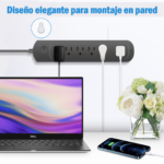 Regleta Con 6 Tomas Con Protección de Sobretensión (1055) - Imagen 3