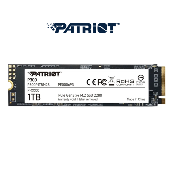 SSD M.2 1TB Patriot P300 Pcie Gen 3X4 (0893)