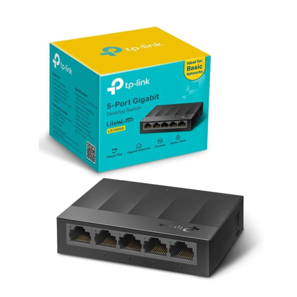 Switch 5 Puertos Tp-Link Ls1005G Gigabit (0120)