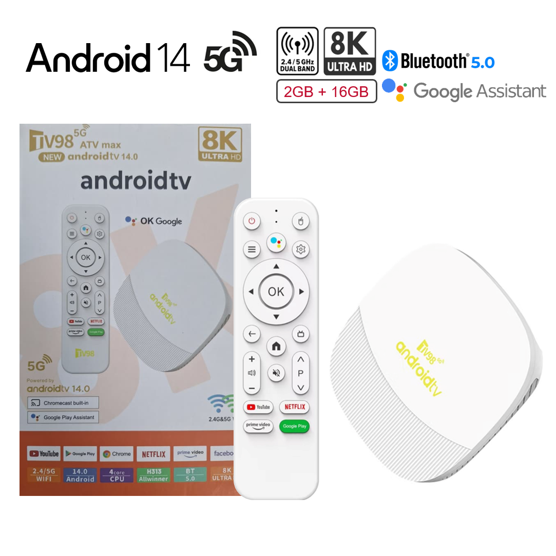 Tv-Box-Stick-Androidtv-14-2Gb-16Gb-TV98-Max-8K-Ultra-Hd-Cod-1031-Audio-Y-Video-48-4143-29.png Tv Box Stick Android tv 14 2Gb-16Gb TV98 Max 8K Ultra Hd (1031) - Imagen 1